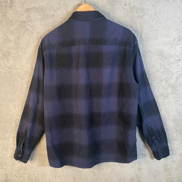 Abercrombie & Fitch Flannel‎ Shirt Medium Button Up Plaid Camp Casual Outdoor - Picture 2 of 13